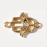 Moissanite Hamsa 10mm