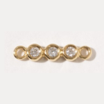 Triple moissanite 8mm