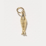 Solid 14k Fish Charm