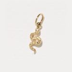14k Solid Gold Snake Earrings