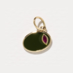 Solid 14k Gold Olive Charm