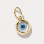 Solid 14k Gold Evil Eye Charm
