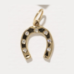 Solid 14k Gold Charms- Horseshoe