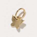 Solid 14k Gold Charms- Butterfly